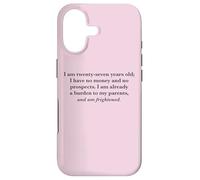 I Am Twenty Seven and Am Frightened Pride and Prejudice Case for iPhone 17