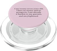 I Am Twenty Seven and Am Frightened Pride and Prejudice PopSockets PopGrip for MagSafe