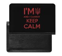 I Am Ukrainian and I Cannot Keep Calm Passport Holder Cover Wallet Slim Passport Protector Card Holder Travel Accessories