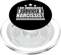 I am Unbreakable I survived a Narcissist Divorce Survivor PopSockets PopGrip for MagSafe