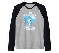 I Am Unbreakable I Survived A Narcissist Raglan Baseball Tee