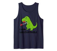 I Am Unstoppable T-rex Dinosaur Funny Tank Top