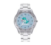 I Am Unstoppable T-rex Men's Watches Stainless Steel Watch Strap Analog Quartz Watch Business Wristwatches
