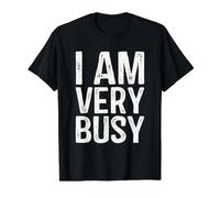 I Am Very Busy Sarcastic Coworker Value Graphic T-Shirt, Men, Black, M