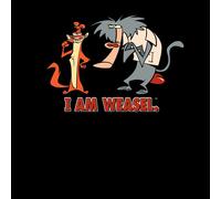 I Am Weasel Characters Men's T-Shirt - Black - 3XL