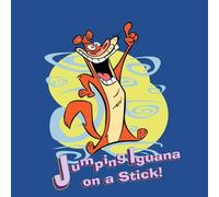 I Am Weasel Jumping Iguana On A Stick Men's T-Shirt - Royal Blue - S