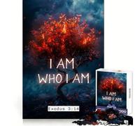 I Am Who I Am 1000 Piece Jigsaw Puzzle for Adults Stress Relief Play Anxiety Relief Hard Challenge Wall Art (38x26cm)