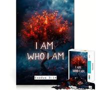 I Am Who I Am Jigsaw Puzzles for Teenagers 1000 Brain Think Precise Cut Real Challenge Art Piece (38x52cm)