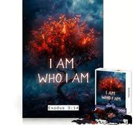 I Am Who I Am Jigsaw Puzzles for Teenagers 1000 Brain Think Precise Cut Real Challenge Art Piece (38x52cm)