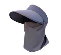 I Am Wildcat Hat Ice Silk Large Brim Baseball Cap Women's Empty Top Cap Summer Long Brim Casual Cap Outdoor Sports Sun Shield Mom Baseball Cap Women (Dark Gray, One Size)