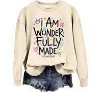 I Am Wonderfully Made Sweatshirt Hoodie Jesus Religious Christian Sweatshirts For Women Men