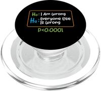 I Am Wrong Everyone Else Is Wrong Funny Statistics Word Game PopSockets PopGrip for MagSafe