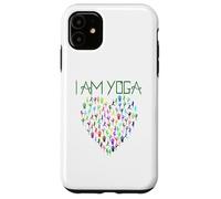 I Am Yoga Heart Poses Yogi Classes Teacher Gift Case for iPhone 11