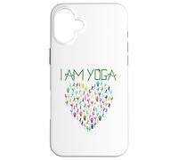 I Am Yoga Heart Poses Yogi Classes Teacher Gift Case for iPhone 16 Plus