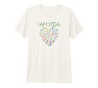I Am Yoga Heart Poses Yogi Classes Teacher Gift Premium T-Shirt