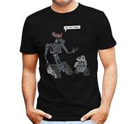 I Am Yor Father Number Johnny 5 Wall E Short Circuit Men's T Shirt M Black