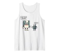 I am Your Father Nooo Floppy Disk USB Funny IT Tech Humor Tank Top