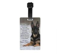 I Am Your German Shepherd Luggage Tag Dog Lover Baggage Tags Privacy Cover ID Label