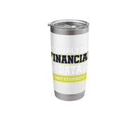 I Analyze Financial Data Stainless Steel Insulated Tumbler