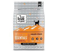 I AND LOVE AND YOU" Naked Essentials Dry Cat Food, Chicken and Duck Recipe, Grain Free, Real Meat, No Fillers, 3.4 lb Bag