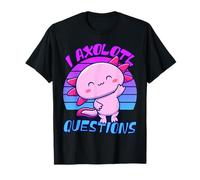 I Ask Axolotl Questions Realistic Axolotl Birthday Vintage T-Shirt