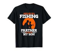 I asked god for a fishing partner he sent me my son fishing T-Shirt