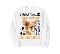 I Asked God For A True Friend So He Sent Me A Chihuahua Sweatshirt