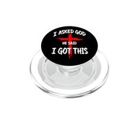 I Asked God He Said I Got This Christian Faith Cross PopSockets PopGrip for MagSafe