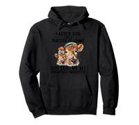 I Asked God Partner In Crime He Sent Me My Smartass Daughter Pullover Hoodie