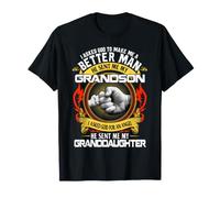 I Asked God to Make Me A Better Man He Sent Me My Grandson T-Shirt