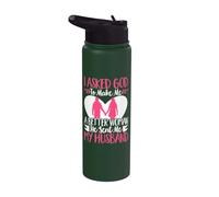 I Asked God to Make Me A Better Woman He Sent Me My Husband Stainless Steel Insulated Water Bottle