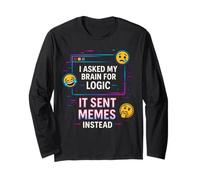 I Asked My Brain for Logic Long Sleeve T-Shirt