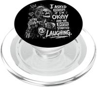 I Asked Myself If I'm Ok and We Both Started Laughing Funny PopSockets PopGrip for MagSafe