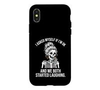 I Asked Myself If Im Ok and We Both Started Laughing Hula Case for iPhone X/XS