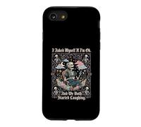 I Asked Myself If Im Ok and We Both Started Laughing Tea Case for iPhone SE (2020) / 7/8