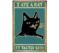 I Ate A Rat Decor Poster Wall Art Tin Sign Decor Metal Sign Poster 8X12 Inches