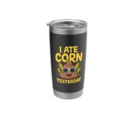 I Ate Corn Yesterday Funny Poop Corn Humor Pooping Stainless Steel Insulated Tumbler