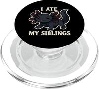 I Ate My Siblings Cute Axolotl Pun PopSockets PopGrip for MagSafe