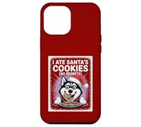 I Ate Santas Cookies Puppy Funny Christmas Siberian Husky Case for iPhone 12 Pro Max