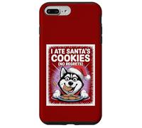 I Ate Santas Cookies Puppy Funny Christmas Siberian Husky Case for iPhone 7 Plus/8 Plus