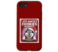 I Ate Santas Cookies Puppy Funny Christmas Siberian Husky Case for iPhone SE (2020) / 7/8
