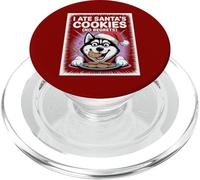 I Ate Santas Cookies Puppy Funny Christmas Siberian Husky PopSockets PopGrip for MagSafe