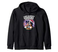 I Ate Santas Cookies XMAS Puppy Funny Christmas Bernese Dog Zip Hoodie