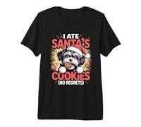 I Ate Santas Cookies Xmas Puppy Funny Christmas Havanese Premium T-Shirt