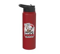I Ate Santas Cookies Xmas Puppy Funny Christmas Maltipoo Stainless Steel Insulated Water Bottle
