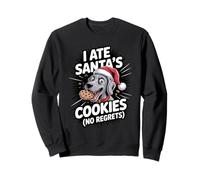 I Ate Santas Cookies XMAS Puppy Funny Christmas Weimaraner Sweatshirt