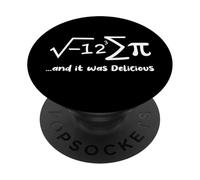 I Ate Some Pie And It Was Delicious Funny Pi Day Math PopSockets Adhesive PopGrip