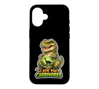I Ate The Carbivores Funny Vegan Dino Pun Case for iPhone 16