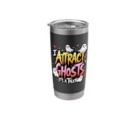 I Attract Ghosts It's A Talent Halloween Stainless Steel Insulated Tumbler