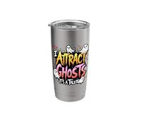 I Attract Ghosts It's A Talent Halloween Stainless Steel Insulated Tumbler